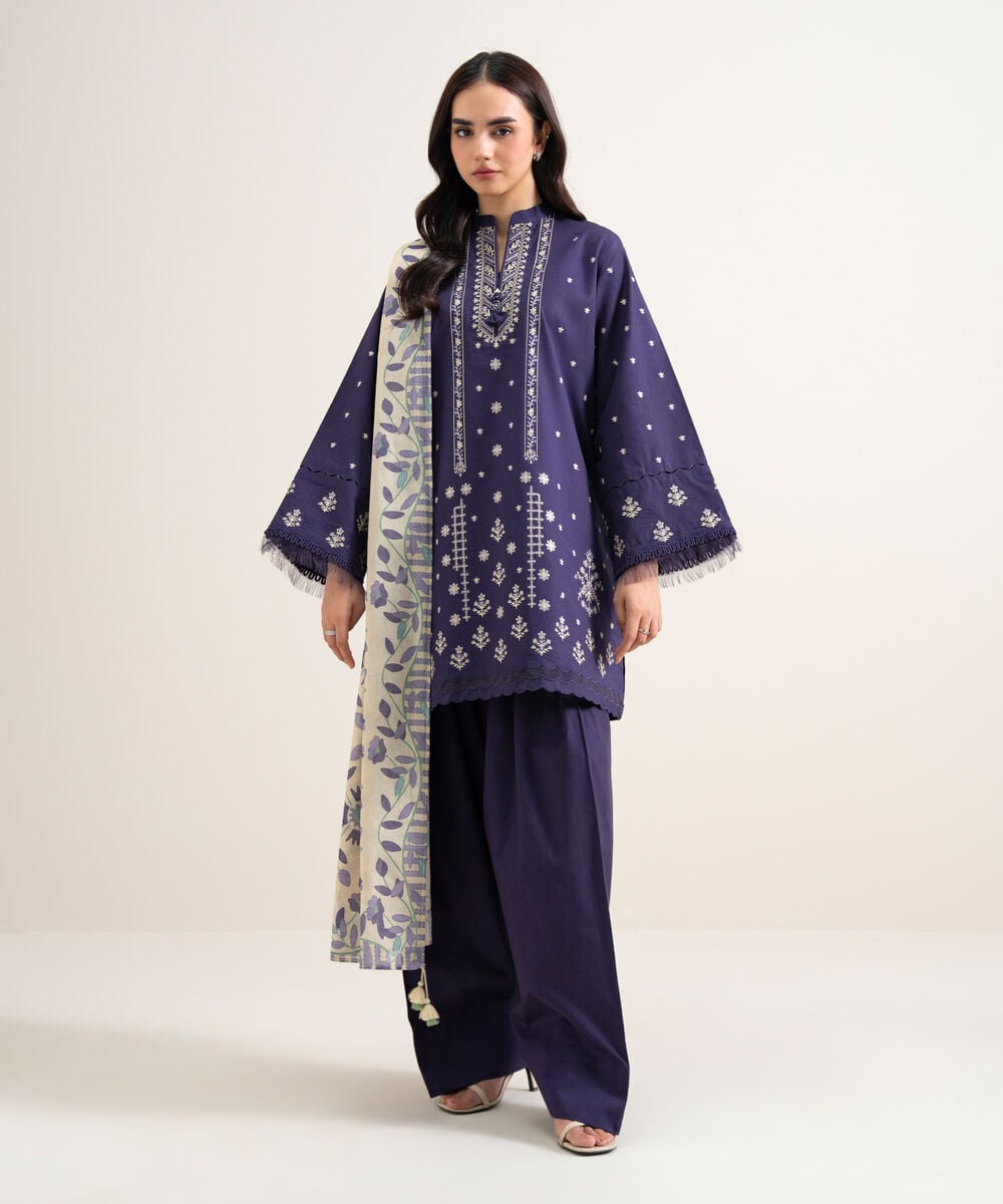 3 Piece - Embroidered Lawn Suit 3PEADD26V111