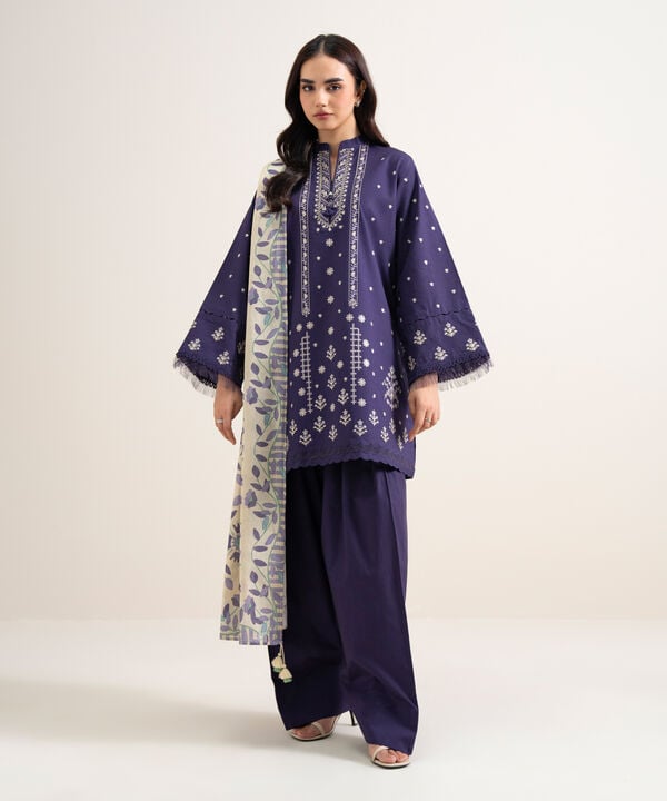 3 Piece - Embroidered Lawn Suit