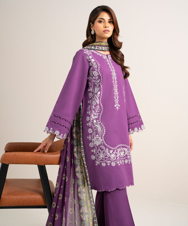 3 Piece - Embroidered Lawn Suit