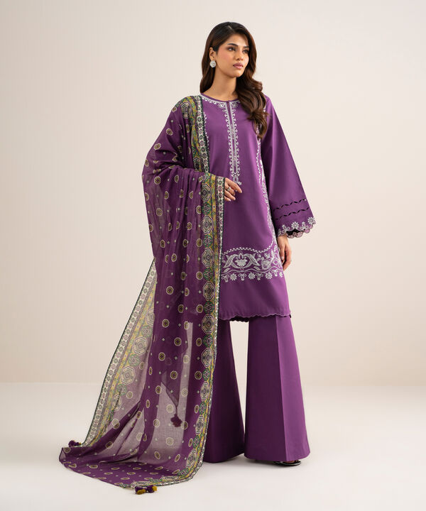 3 Piece - Embroidered Lawn Suit