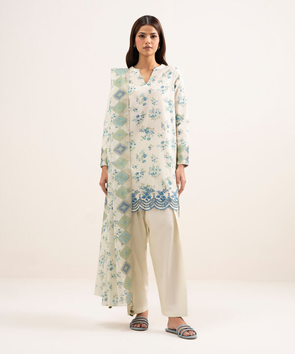 3 Piece - Embroidered Lawn Suit