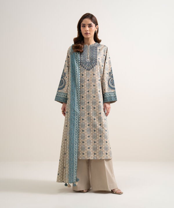 3 Piece - Embroidered Lawn Suit