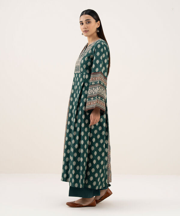 3 Piece - Embroidered Light Linen Suit