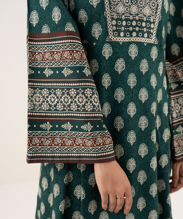 3 Piece - Embroidered Light Linen Suit