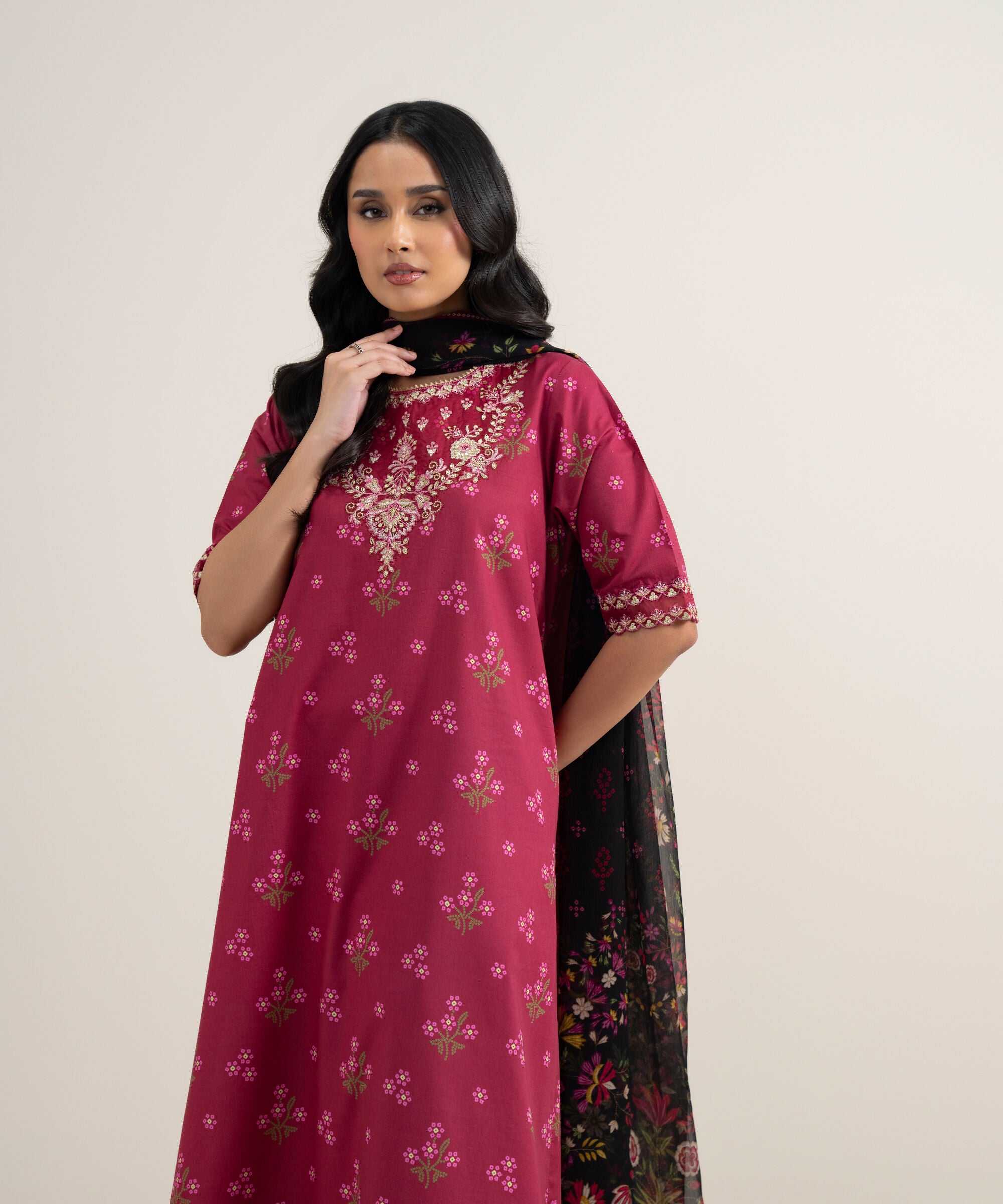 3 Piece - Embroidered Lawn Suit