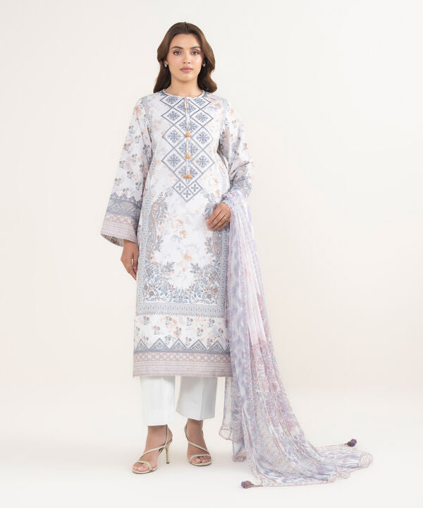 3 Piece - Embroidered Lawn Suit