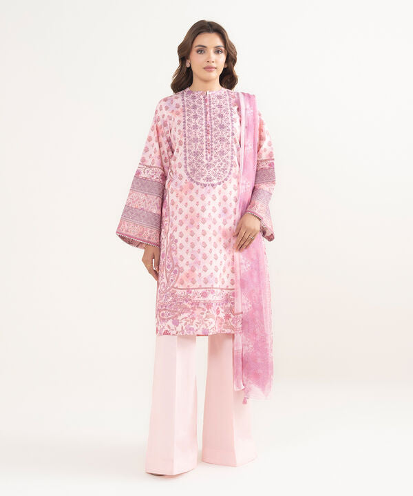 3 Piece - Embroidered Lawn Suit