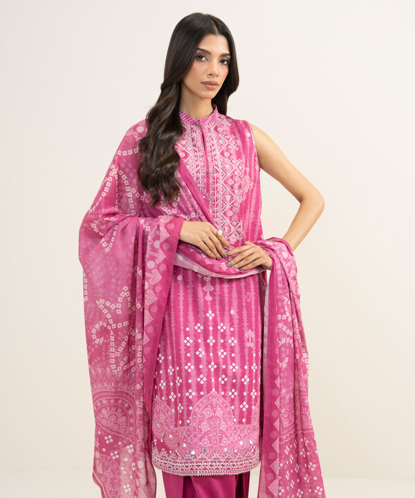 3 Piece - Embroidered Lawn Suit