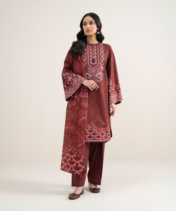 3 Piece - Embroidered Lawn Suit