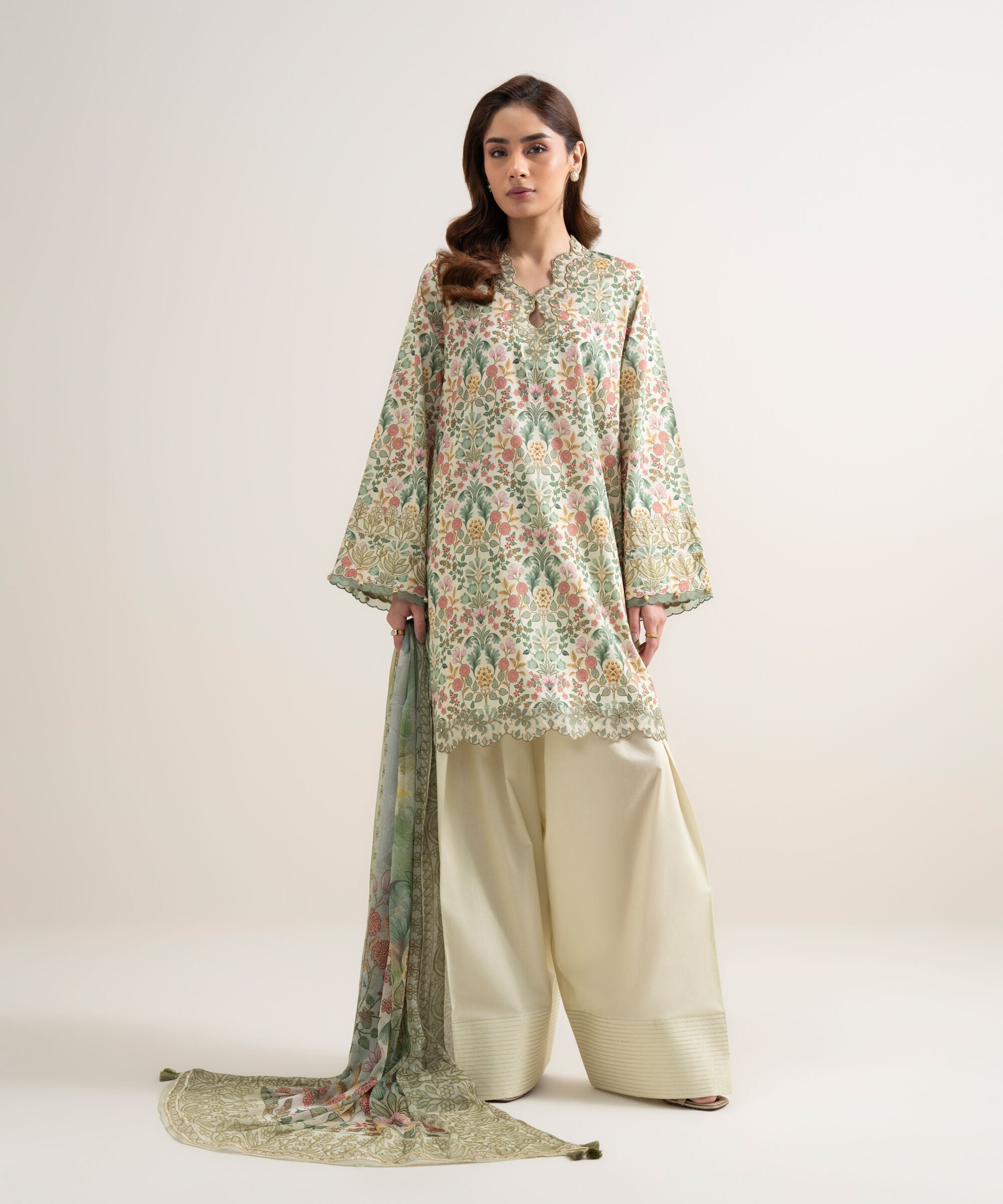 3 Piece - Embroidered Lawn Suit