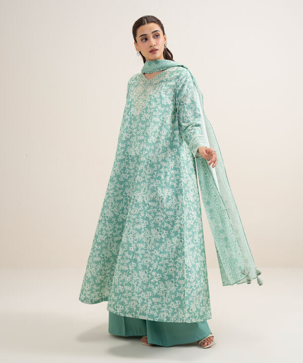 3 Piece - Embroidered Lawn Suit