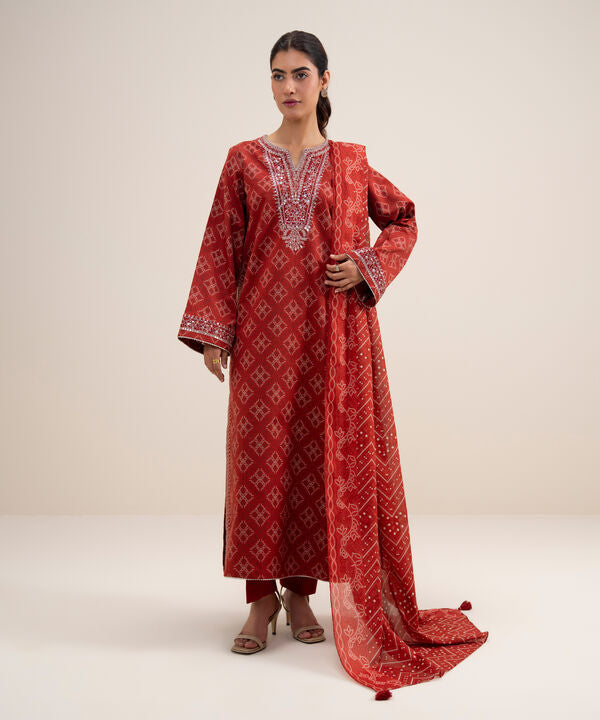 3 Piece - Embroidered Lawn Suit