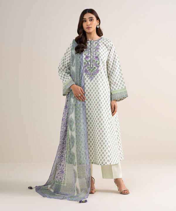 3 Piece - Embroidered Lawn Suit