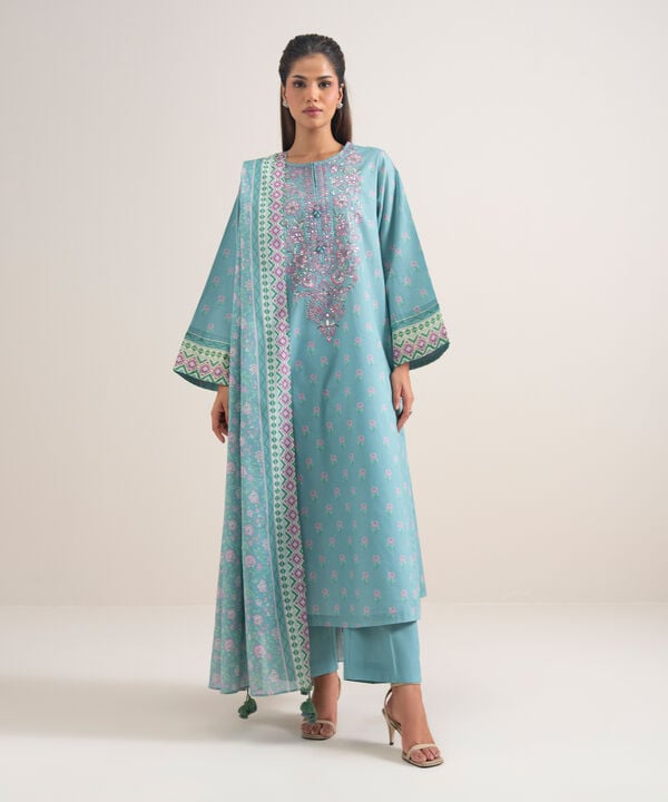 3 Piece - Embroidered Lawn Suit
