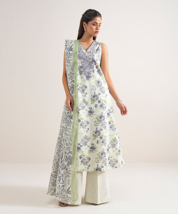 3 Piece - Embroidered Lawn Suit