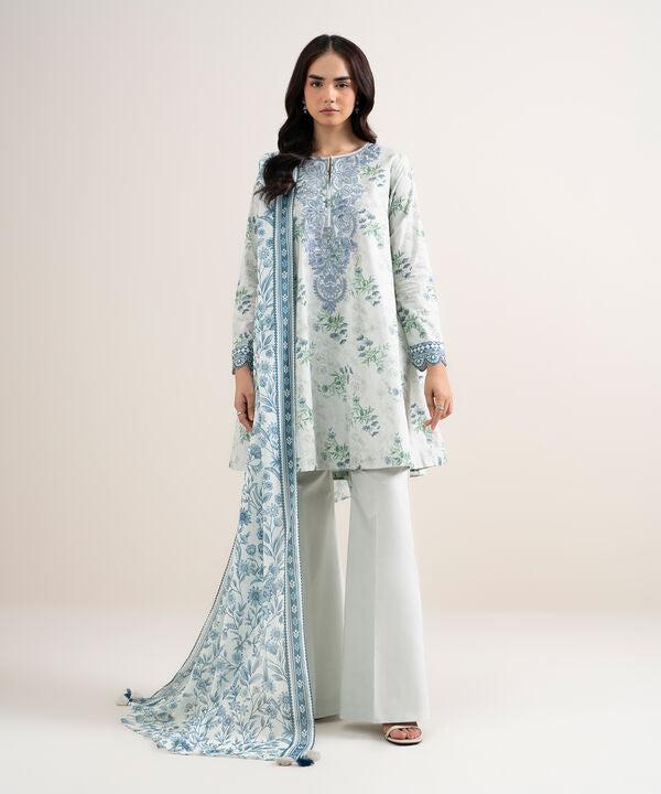 3 Piece - Embroidered Lawn Suit