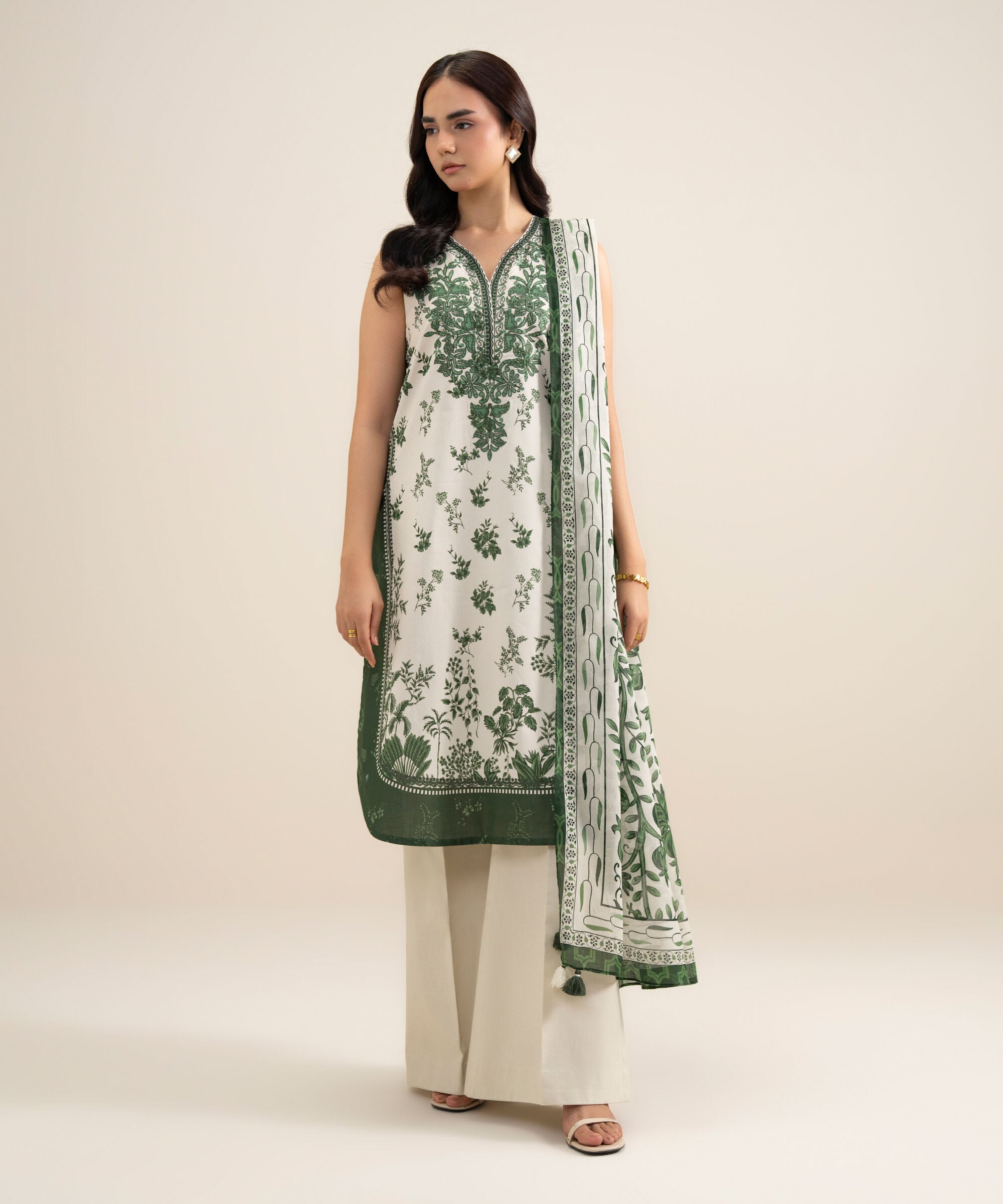 3 Piece - Embroidered Lawn Suit