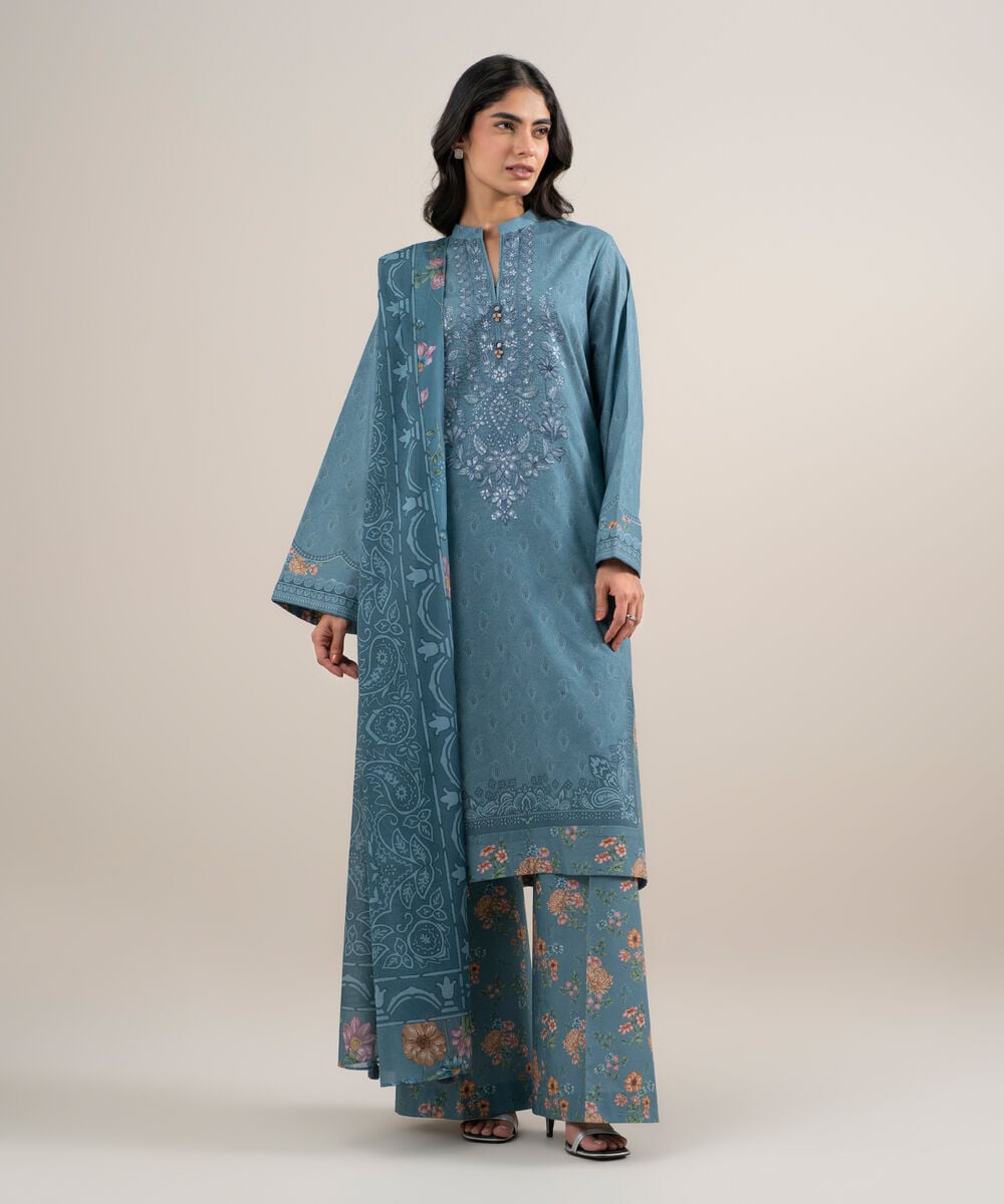 3 Piece - Embroidered Lawn Suit