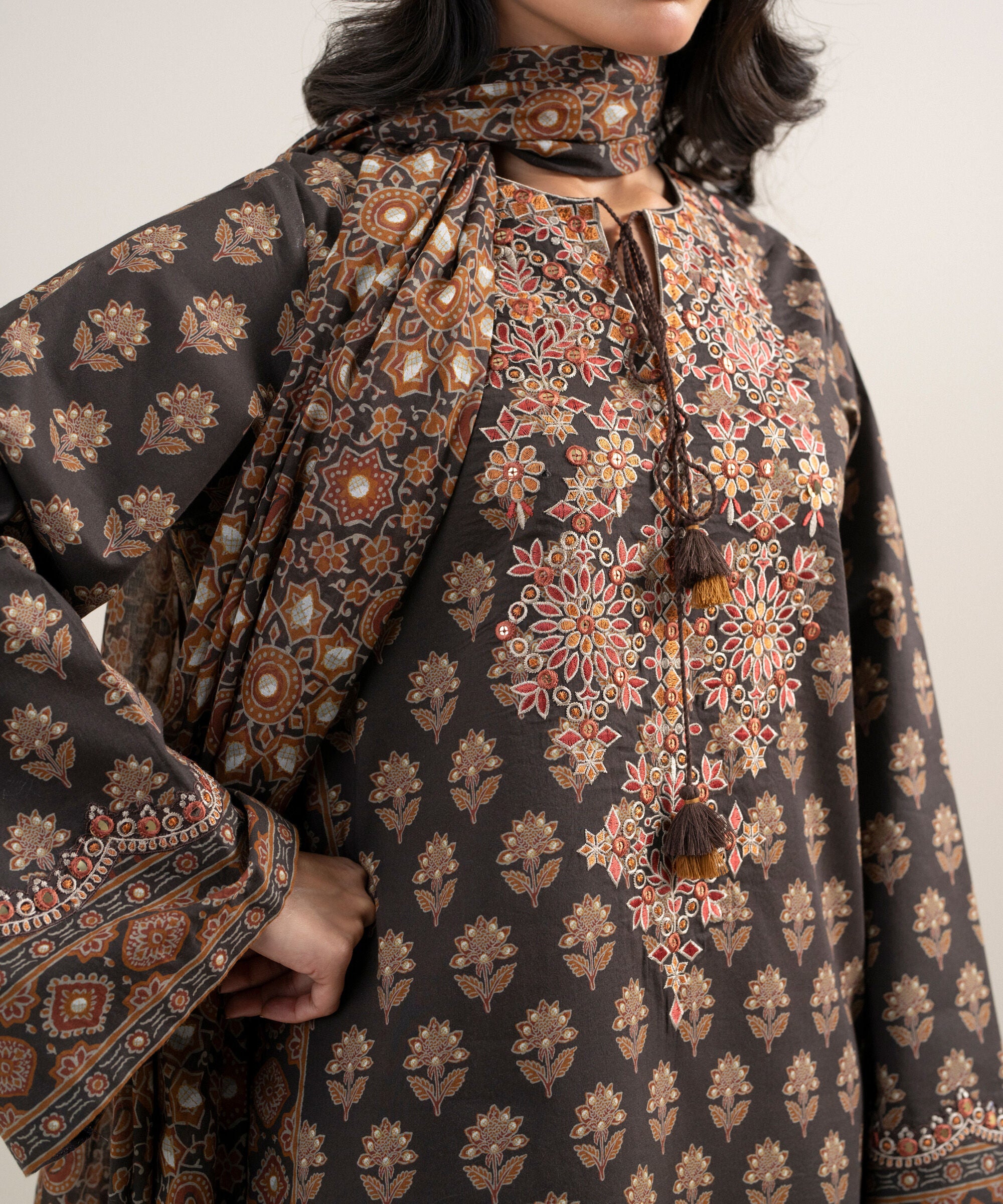 3 Piece - Embroidered Lawn Suit