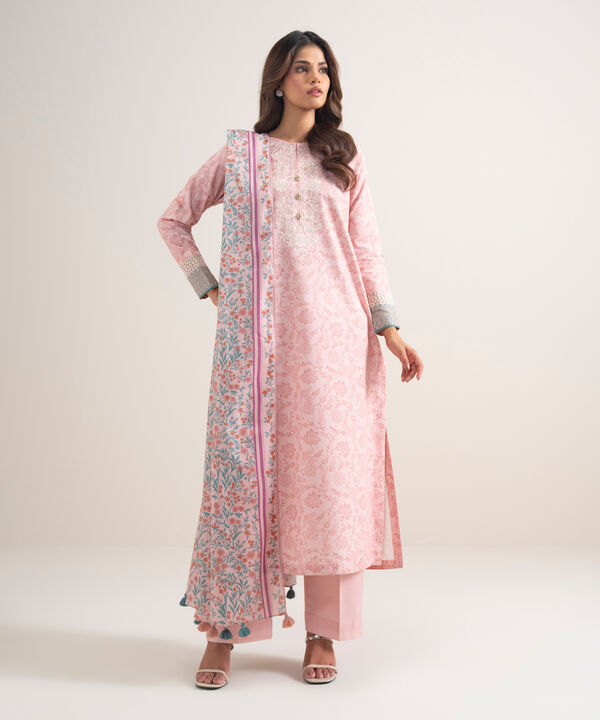3 Piece - Embroidered Lawn Suit