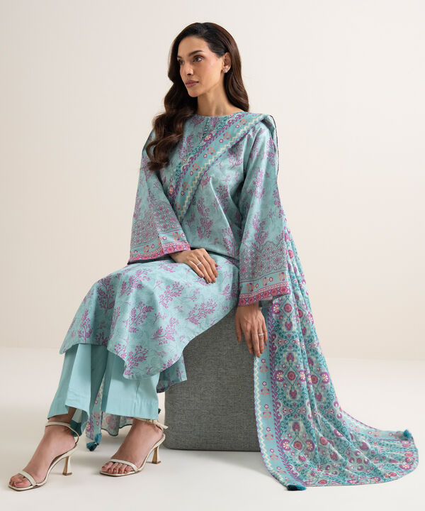 3 Piece - Embroidered Lawn Suit