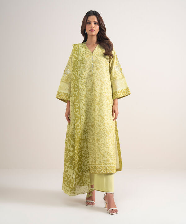 3 Piece - Embroidered Lawn Suit