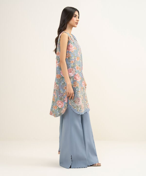 3 Piece - Embroidered Jacquard Suit