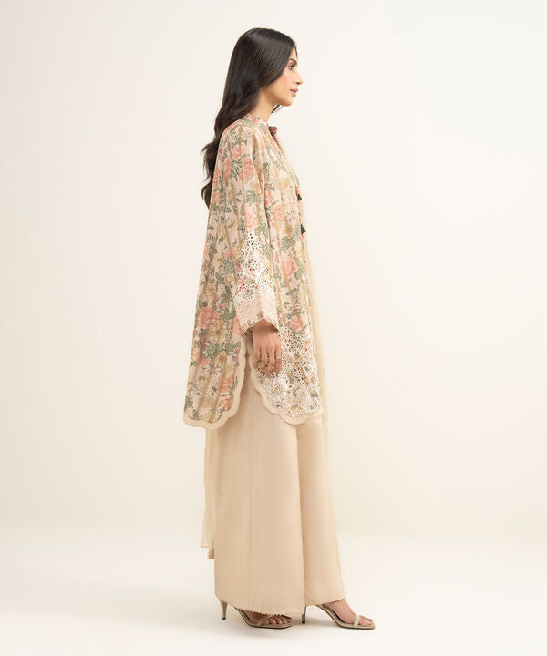 3 Piece - Embroidered Jacquard Suit
