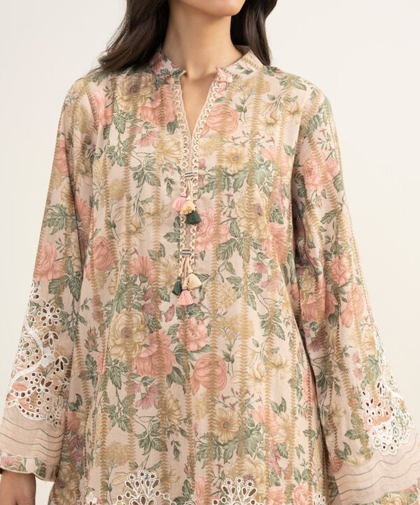 3 Piece - Embroidered Jacquard Suit