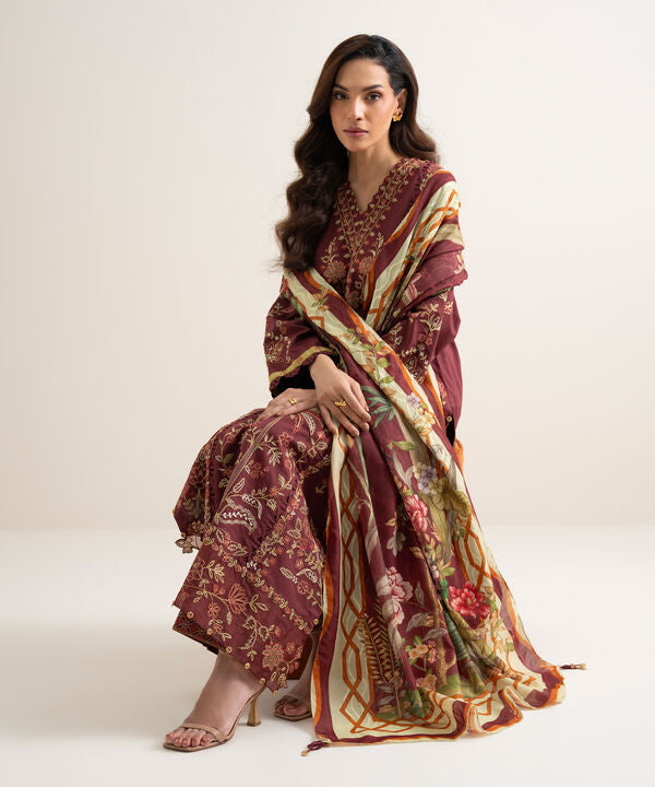 3 Piece - Embroidered Lawn Suit