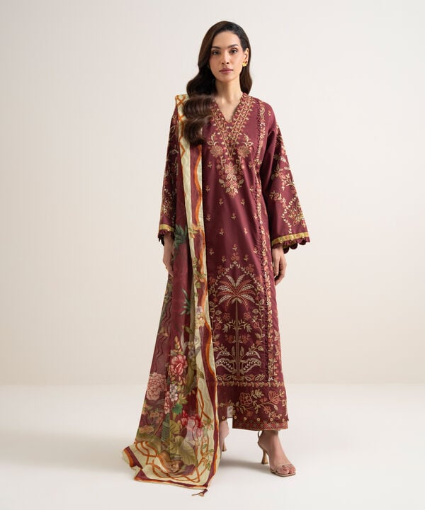 3 Piece - Embroidered Lawn Suit