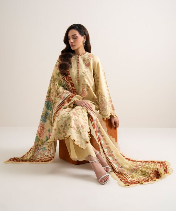 3 Piece - Embroidered Lawn Suit