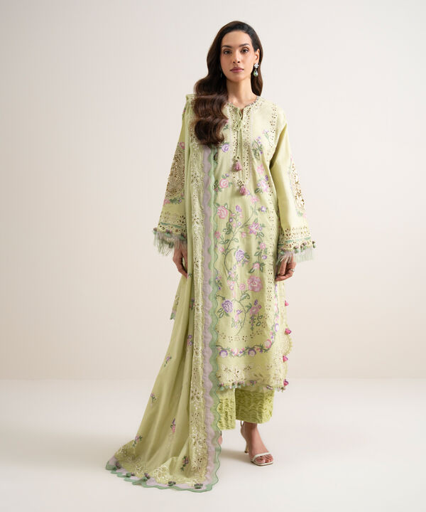 3 Piece - Embroidered Lawn Suit