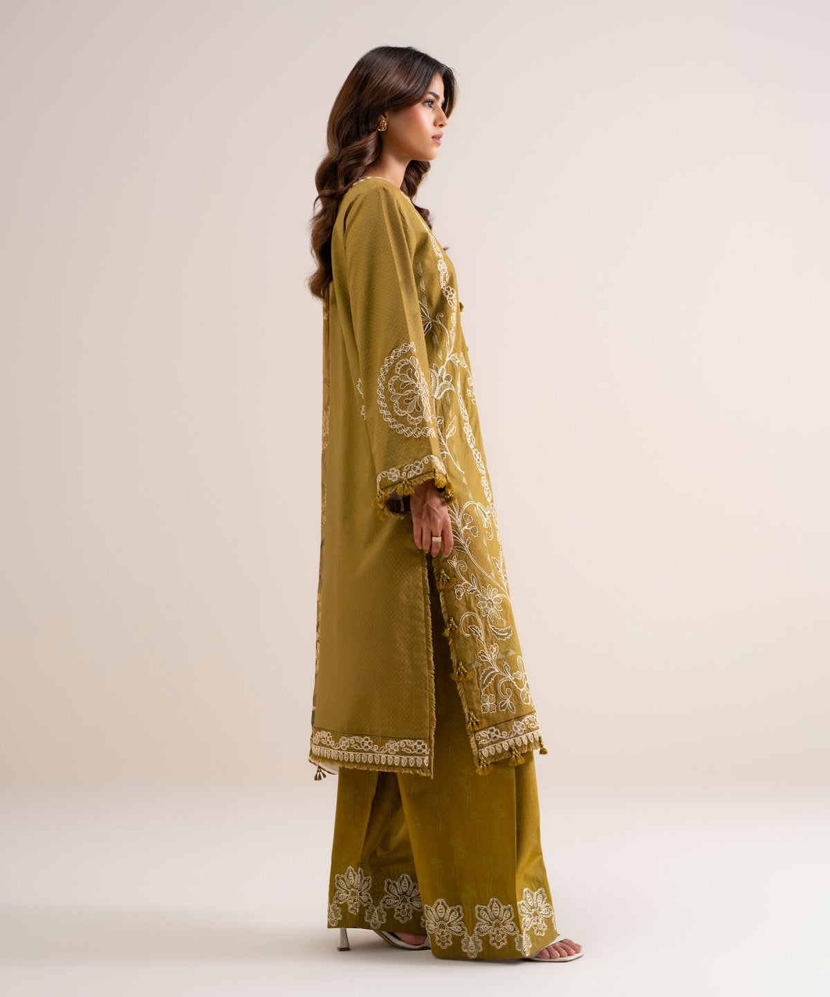 3 Piece - Embroidered Dobby Suit 3PELXS26V817