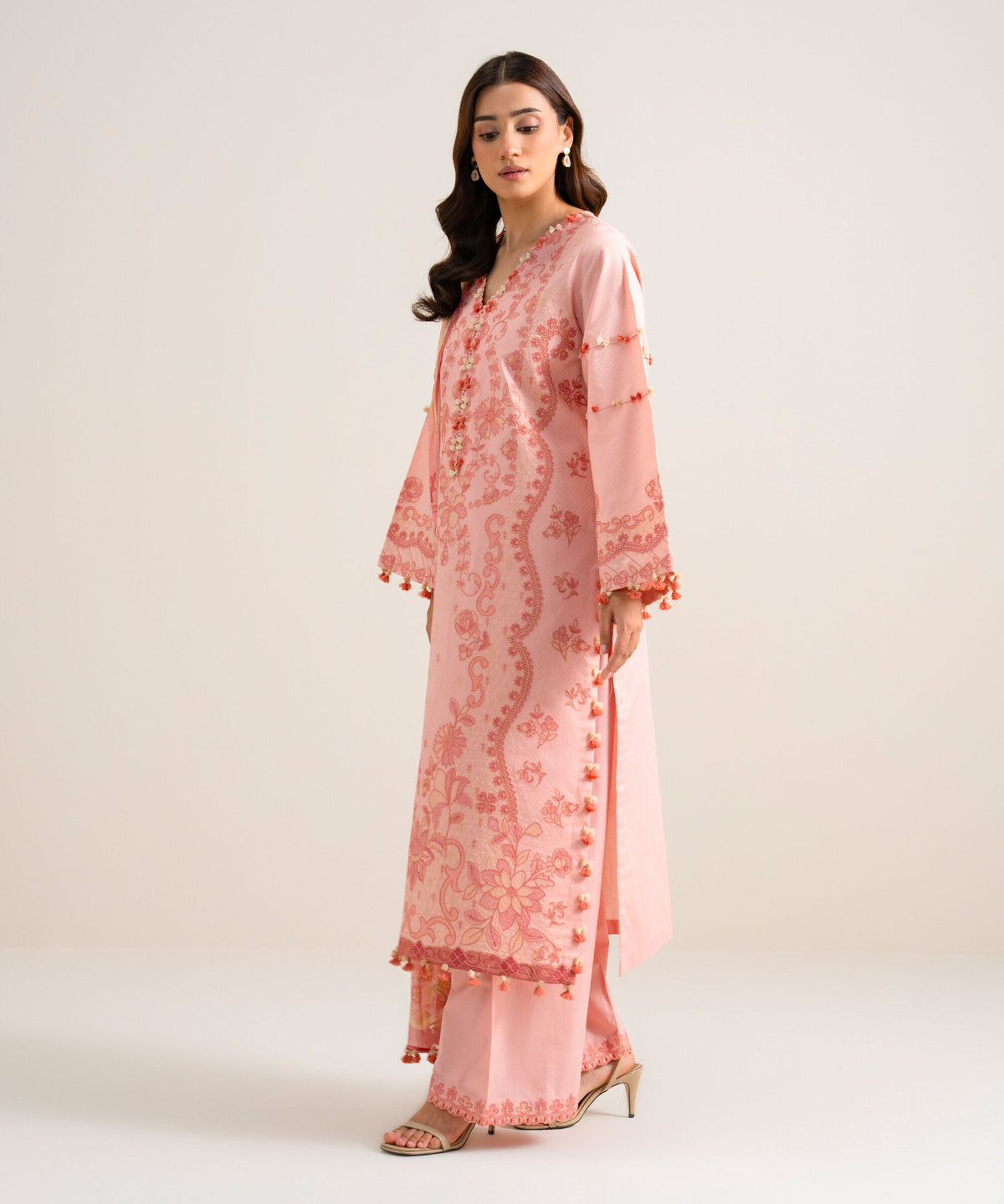3 Piece - Embroidered Dobby Suit 3PELXS26V818