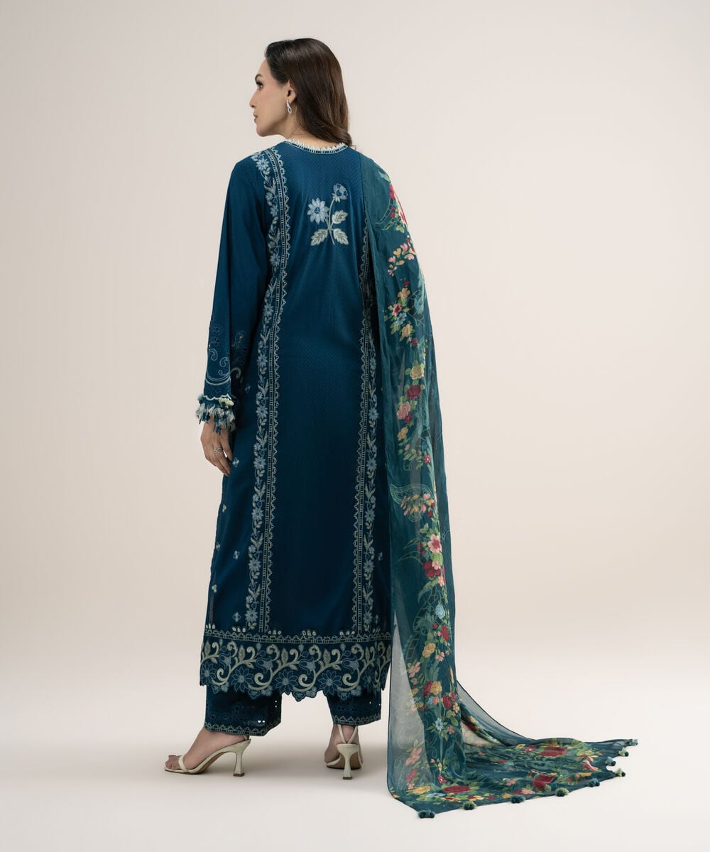 3 Piece - Embroidered Dobby Suit 3PELXS26V820