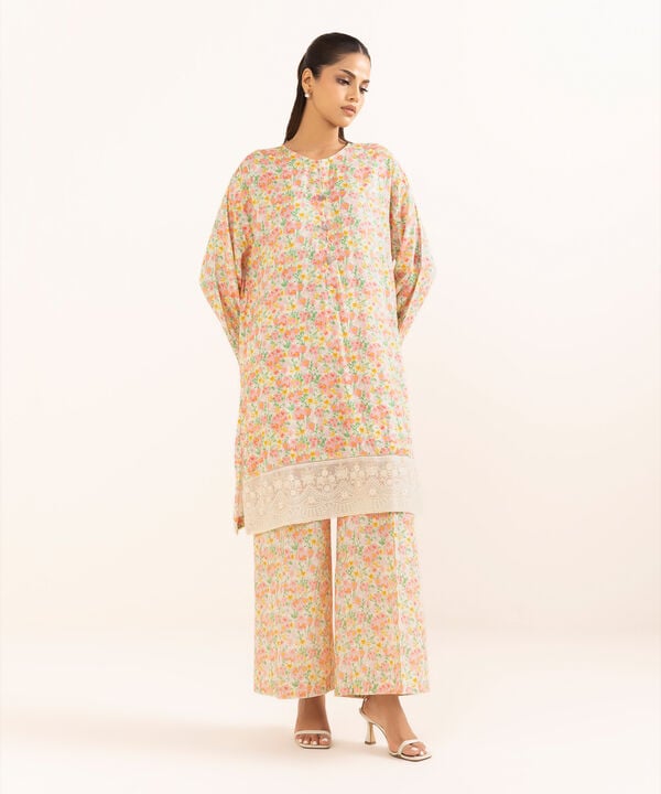Embroidered Arabic Lawn Shirt