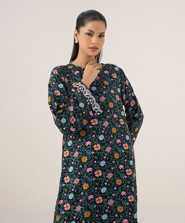 Embroidered Arabic Lawn Shirt