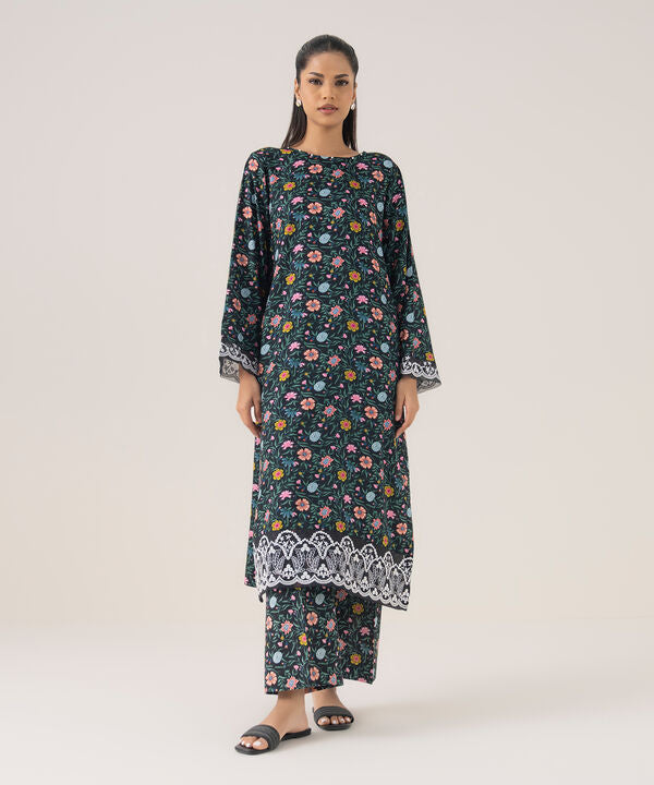 Embroidered Arabic Lawn Shirt
