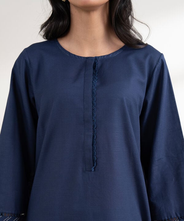 Embroidered Khaddar Shirt