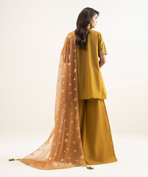 3 Piece - Embroidered Zari Lawn Suit