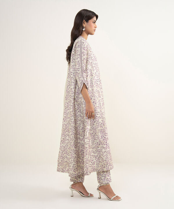 3 Piece - Embroidered Zari Lawn Suit