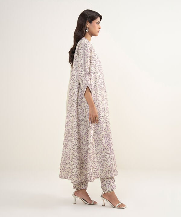 3 Piece - Embroidered Zari Lawn Suit