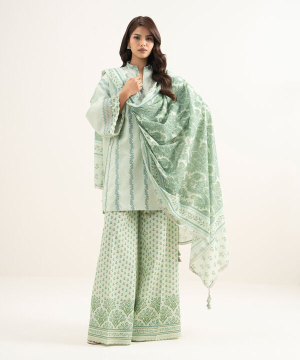 3 Piece - Embroidered Lawn Suit