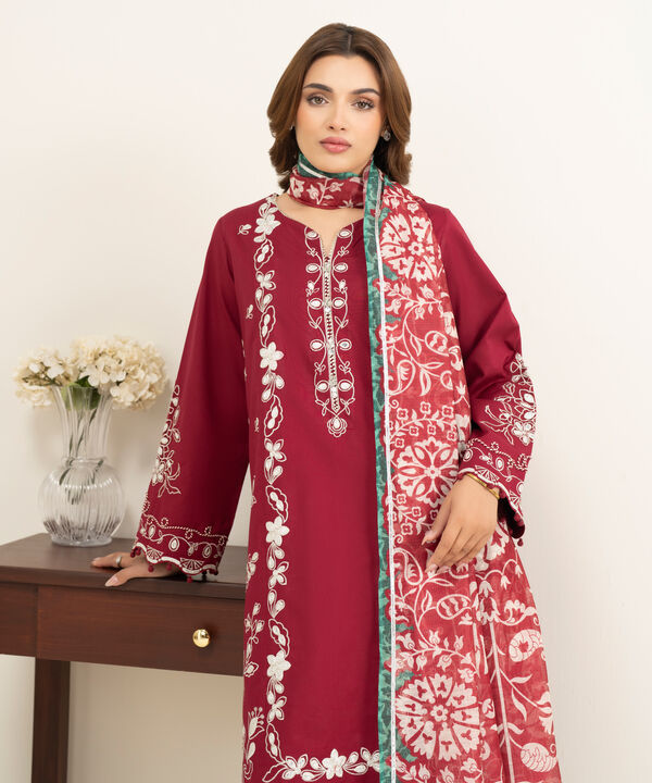 3 Piece - Embroidered Lawn Suit