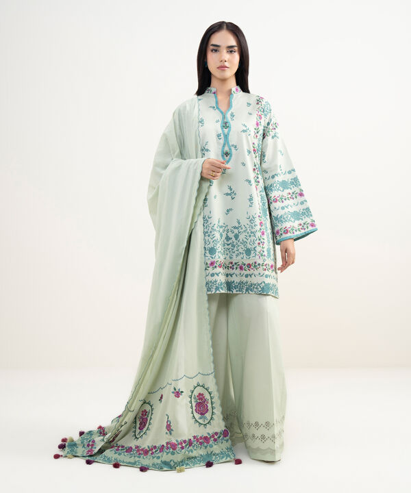 3 Piece - Embroidered Lawn Suit