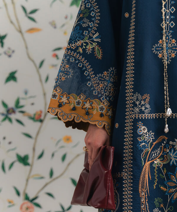 3 Piece - Embroidered Dobby Suit