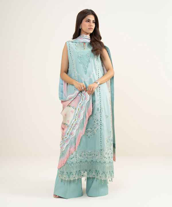 3 Piece - Embroidered Lawn Suit