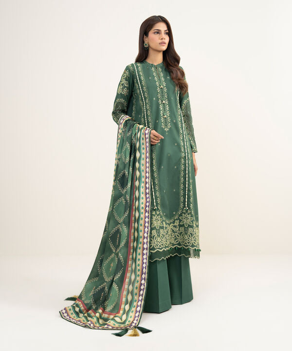 3 Piece - Embroidered Lawn Suit