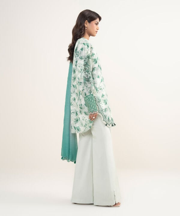 3 Piece - Embroidered Jacquard Suit
